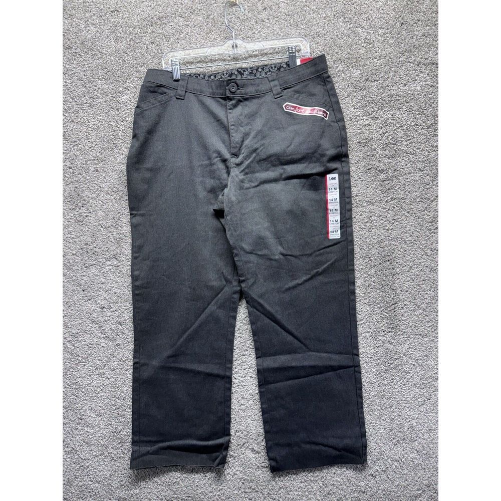 Women's Lee Size 14M Comfort Fit Straight Leg Just Below The Waist Jeans 4656302